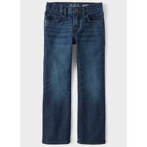 The Children's Place Boys Bootcut Jeans Dark Wash Denim Pants Blue